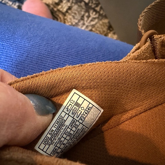 UGG Women’s Tan Suede Slip-On Loafers - Picture 6 of 9